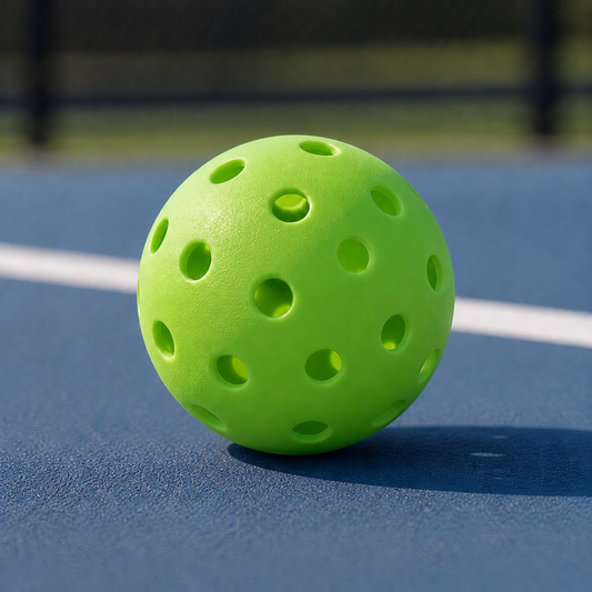 Veltrix Outdoor Pickleballs — 6-Pack, 26-Hole Tournament-Style (Neon Green)